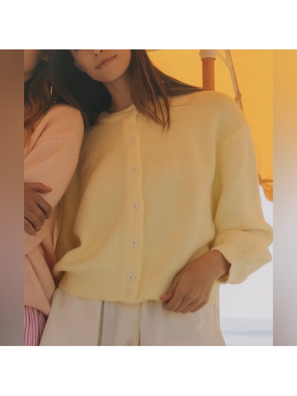 Daily drills cardigan lemon XS/S